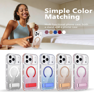 <span class=keywords><strong>Funda</strong></span> <span class=keywords><strong>Transparente</strong></span> de Lujo LeYi Anticaídas con Soporte Magnético a Prueba de Golpes para <span class=keywords><strong>iPhone</strong></span> 17 16 15 14 13 <span class=keywords><strong>12</strong></span> 11 Pro Max Plus - Product Image 5