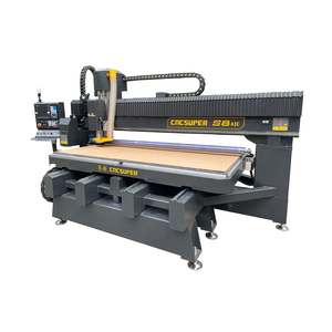 Router CNC de 3 ejes con mesa móvil y ATC, husillo de 9KW con refrigeración por aire, y cargador de herramientas de disco para grabado de letras acrílicas luminosas en miniaturas - Product Image 3