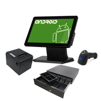 Restaurant POS Kassa 15,6 inch Capacitief Touchscreen All-in-One Android 11 Bluetooth 5.2 Wi-Fi 6 NFC RK3566 VGA/USB