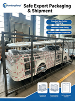 Bus électrique de tourisme Renqi toutes saisons, résistant à la pluie et au froid, portes vitrées, batterie 72V 150AH, autonomie 90-100KM pour sites touristiques