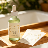 Solution d'étiquettes personnalisées pour huiles essentielles TEDDY, vinyle, feuille d'or rose, soin de la peau, soin des cheveux, flacon en verre, cosmétiques, étiquettes de parfum