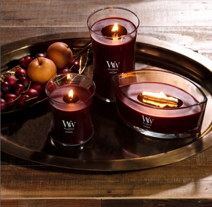 C & H برطمان شمع زجاج معطر وودويك مع أغطية مع حزمة كبيرة من شموع ثلاثية الشكل لساعة رملية - Product Image 5