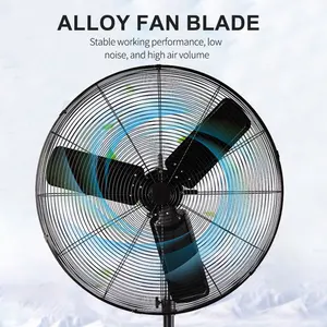 Toptan yüksek kalite endüstriyel egzoz fanı ev elektrik elektrikli soğutma fanları ev için Metal standı fan