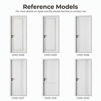 Puertas Interiores Modernas de Lujo de Alta Gama, Puerta de Madera Personalizada, Manijas de Madera, Anti-Deformación, para Proyectos de Villas y Hoteles
