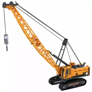 Mobil Mainan Anak Crane Geser Model Truk Konstruksi Plastik Rotasi 360 Derajat Model Perayap Crane Tangan