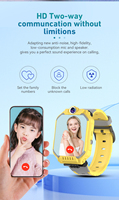 Nuevo Reloj Inteligente para Niños, Reloj con Teléfono Inteligente para Niños, Videollamada, Micro Chat, Despertador, Álbum de Fotos, Función de Giro de Fotos, Desmontable, 700 MA