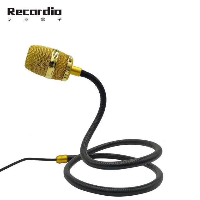 GAW-11 Wired Metal Gooseneck Hanging Microphone with Noise Cancelling and Portable Design for Stage Performance and Karaoke Use
