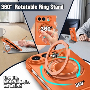 Coque de téléphone magnétique avec support rotatif à 360°, protection antichoc pour Samsung Galaxy Z Fold Series et iPhone Fold - Product Image 4