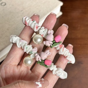 Tulipe lapin chouchou printemps esthétique cheveux cravate Kawaii étudiant cheveux accessoire nouveau - Product Image 2