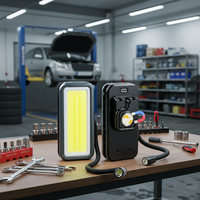 Lampe de travail LED portable, projecteur, lampe torche, batterie rechargeable intégrée, étanche, magnétique, lampe de réparation automobile d'urgence