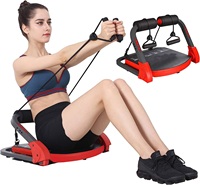 Machine abdominale d'entraînement d'estomac avec résistance réglable et machine assise à rebond automatique avec poids de 330 LBS