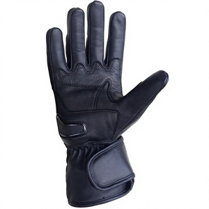 High Quality Cow Hide Short Motorbike Gloves New Model 2021 Water Resistant Hand Grips Full Finger Breathable - Product Image 2