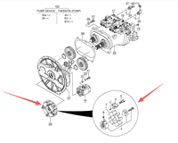 YB00000114 Accouplement d'excavatrice Hitachi authentique ZX200/200-3/200-5G/200-5A/200C-6A ZX240-3/5A ZX270-3 ZX170LC-5A ZX210-6A ZX250-6A