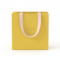 Sacs cadeaux en papier personnalisés de luxe écologiques haut de gamme avec logo en relief et poignées en ruban doux pour les cosmétiques, les bijoux, les boutiques et le shopping