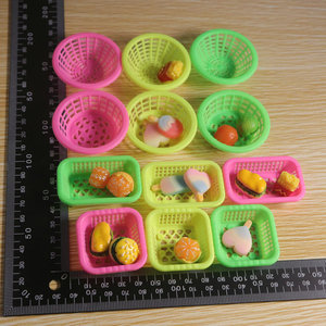 Oll House-Mini cesta de plástico para hacer fotos, cesta de frutas de cocina, juguetes de comida - Product Image 2