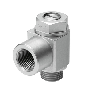 ใหม่ คอนโทรลเลอร์ PLC วาล์วควบคุมการไหลทางเดียว GRLA-3/8-B 151178 - Product Image 1