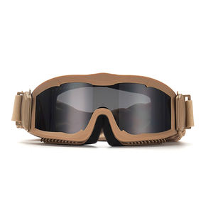卸売 三レンズ 防風 モトクロス タクティカルグラス 射撃 アウトドア CS装備 耐衝撃 防曇 安全ゴーグル - Product Image 4