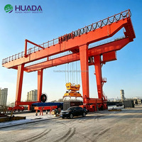 Grue portique automatisée sur rail pour conteneurs RMG 40,5-50 tonnes, solution de stockage intelligente pour terminal portuaire avec PLC anti-oscillation