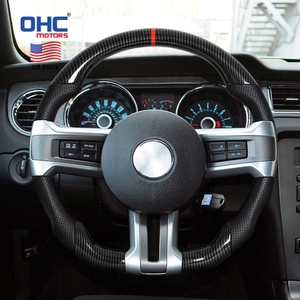 Volante de Fibra de Carbono con Hidroinmersión para <span class=keywords><strong>Ford</strong></span> <span class=keywords><strong>Mustang</strong></span> Volante 2010-2014 V6/<span class=keywords><strong>GT</strong></span>/<span class=keywords><strong>Shelby</strong></span> GT500 en Almacén de EE. UU. - Product Image 1
