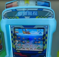 Jeux d'arcade à pièces, ventes chaudes, mini machine de pêche à poissons pour enfants avec contrôleur rotatif, jeux vidéo de compétences pour enfants