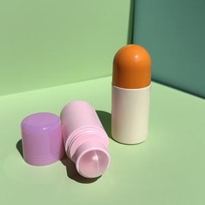 Refillable 30ml <span class=keywords><strong>60ml</strong></span> PP nhựa nắp tròn nắp phẳng khử mùi ống nhựa rỗng cuộn trên mỹ phẩm chai - Product Image 3