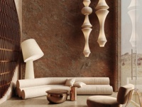 Service de rénovation de salon de manucure moderne : mobilier de poste de manucure personnalisé avec présentoir artistique pour la vente au détail