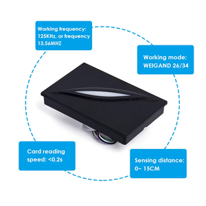 Le lecteur RFID ZK KR100 Wiegand 26 pour le contrôle d'accès prend en charge les cartes IC ISO14443A et le lecteur RFID 125kHz sans contact NFC - Product Image 6