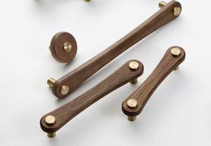 도매 현대 스타일 단단한 나무 가구 서랍 캐비닛 및 주방 용 나무 손잡이 - Product Image 5