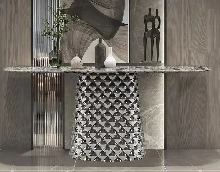 Итальянская легкая роскошная мебель для дома угловой консольный стол для гостиной