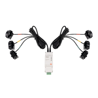 Capteur de puissance intelligent à double circuit avec double entrée CT 250A RS485 Modbus pour la surveillance de l'énergie solaire photovoltaïque