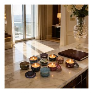 Luxury <b>Empty</b> Candle Jars With Lids and <b>Boxes</b> for Custom Soy Wax Filling Brand Sampling Retail Display Program Global - Product Image 6