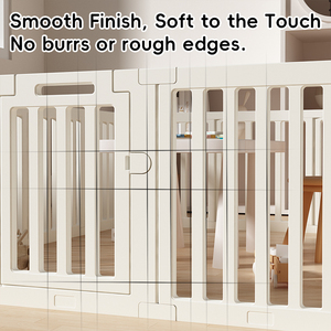 Parc <span class=keywords><strong>de</strong></span> jeu <span class=keywords><strong>de</strong></span> sécurité <span class=keywords><strong>pour</strong></span> bébé OEM Parc <span class=keywords><strong>de</strong></span> jeu en HDPE avec portail verrouillable Assemblage facile Barrière intérieure non toxique certifiée CE <span class=keywords><strong>pour</strong></span> le salon - Product Image 6