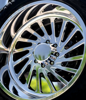 Jantes FANXI entièrement polies 20x10 6x135 pour F150, 22x12 8x6.5, 24x12 8x180, 24x14 8x165.1, 26x12, 26x16 8x170 pour Ford F250 avec flotteur