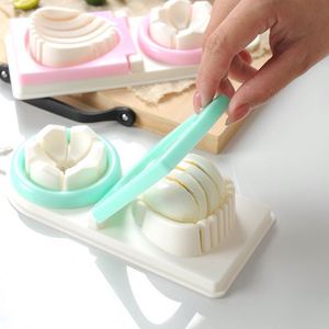New Design Stainless Steel Cutter Two-In-One Multi-Functional Slicer Manual Double Head Egg Divider - Product Image 2