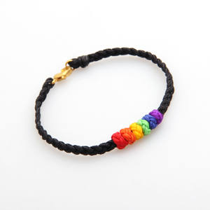 <span class=keywords><strong>Pulsera</strong></span> Ajustable de Cuerda de Arcoíris, Joyería del <span class=keywords><strong>Orgullo</strong></span> <span class=keywords><strong>Gay</strong></span>, LGBT, Bisexual, Trans, Bisexual, Comunidad, Moda, Unisex - Product Image 3
