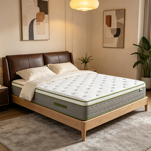 10-Inch Hybrid Pillow Top King Mattress in a <b>Box</b> Gel <b>Memory</b> Foam Pocket Spring Medium Firmness for Hotel Bedroom Use M80 10 Inch - Product Image 4