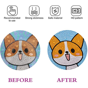 Kit de peinture au diamant <span class=keywords><strong>Panda</strong></span> de Chine pour enfants, peinture au diamant par numéros, kits de peinture au diamant pour enfants, peinture au diamant complète, bricolage, cadeau de vacances - Product Image 5