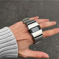 2026 Jam Tangan Digital Antik Futuristik untuk Pria, Trendi untuk Siswa SMP dan SMA
