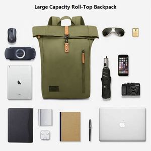 Mochila de Lona Enrollable de Alta Calidad, Impermeable, con Logotipo Personalizado, Mochila de Ocio, Mochila Moderna para Computadora OEM - Product Image 5