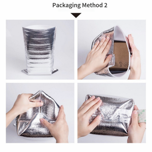 Bolsa de espuma de correo con aislamiento térmico de lámina metálica de tamaño personalizado de fábrica para mantener el frío y el calor durante 72 horas - Product Image 5