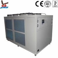 Refroidisseur d'eau refroidi à l'air 50hp 135kw avec grand ventilateur de refroidissement et pompe 7,5 kw