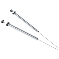 Lab Use Manual GC Bevel Tip 0.5ul-1000ul Glass Microliter Syringe with Needle Laboratory Syringes