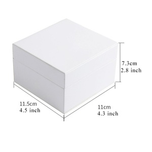 Özel Logo ile lüks siyah deri saat kutusu kare OEM ODM takı ambalaj kutusu - Product Image 5