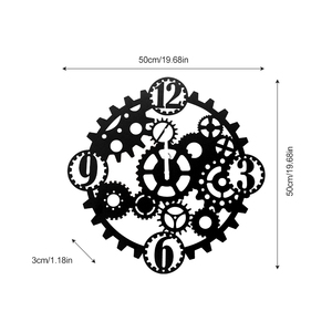 Bán Buôn Cổ Điển Bánh Có Hình Dạng Kim Loại Đồng Hồ Treo Tường Không Thường Xuyên Tùy Chỉnh Tường Nghệ Thuật Đồng Hồ Cho Trang Trí Nội Thất - Product Image 4