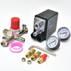 Contrôleur de pression pour compresseur d'air 90-120Psi, interrupteur automatique avec jauges et raccords pour accessoires de pompe à air - Product Image 5