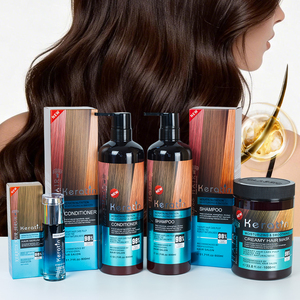 Coffrets Shampooing et Après-Shampooing Volumisants, Lissants et Soyeux à la Kératine et aux Protéines pour Soins Capillaires du Fabricant - Product Image 1