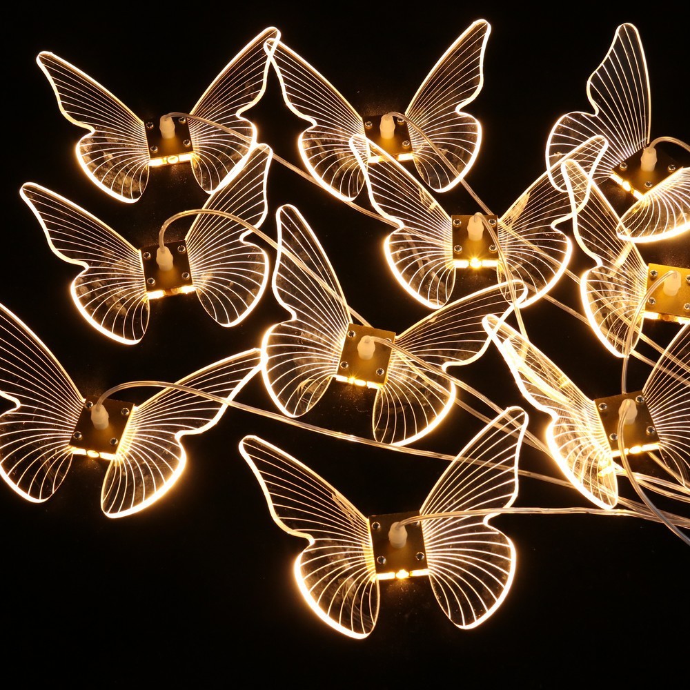 Petit lustre papillon étiré à 10 têtes