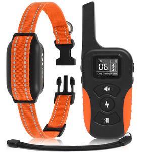 <span class=keywords><strong>Collier</strong></span> de dressage <span class=keywords><strong>électrique</strong></span> <span class=keywords><strong>pour</strong></span> <span class=keywords><strong>chien</strong></span>, étanche IPX7, rechargeable, en nylon et plastique, avec télécommande - Product Image 1