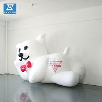 Modèle de chien gonflable géant personnalisé pour la publicité, mascotte de chien gonflable