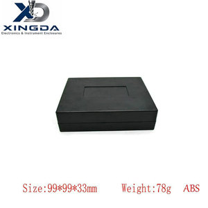 Boîtier électronique rectangulaire en plastique ABS <span class=keywords><strong>noir</strong></span> mat avec fenêtre d'affichage, OEM ODM personnalisé, boîtier de protection pour instruments - Product Image 1